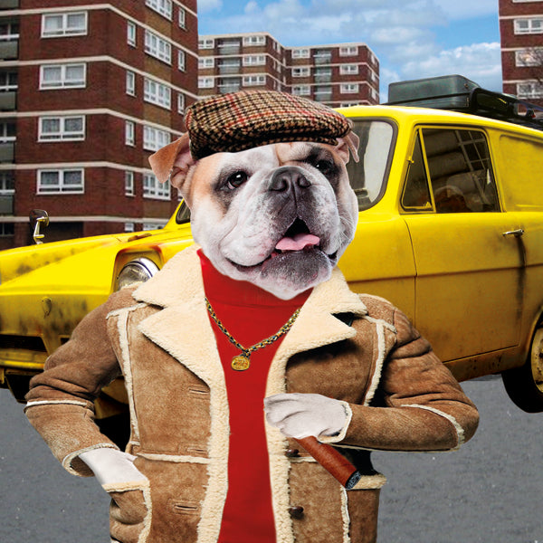 Comical Dog Del Boy Birthday Card