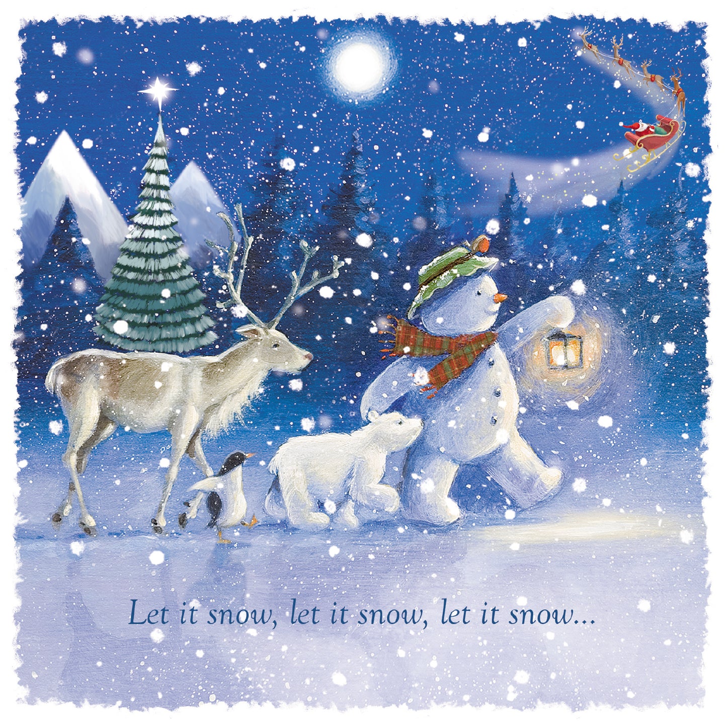 St Ann's Hospice 'Starlit Stroll' Pack of 10 Charity Christmas Greetings Cards
