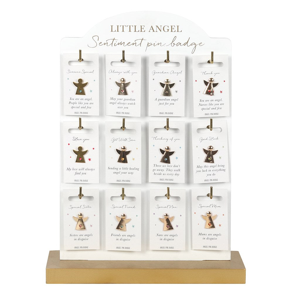 Something Different Little Angel Sentiments Gold Tone Pin Badge