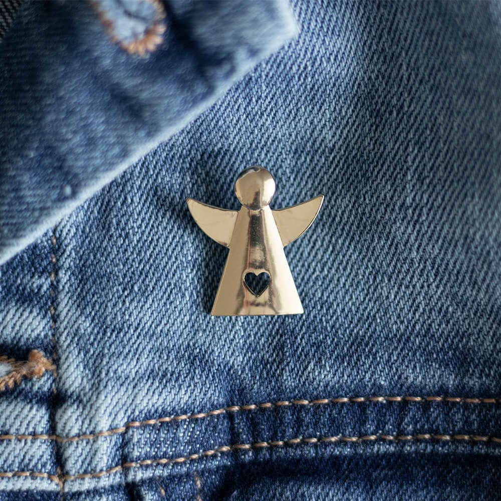 Something Different Little Angel Sentiments Gold Tone Pin Badge