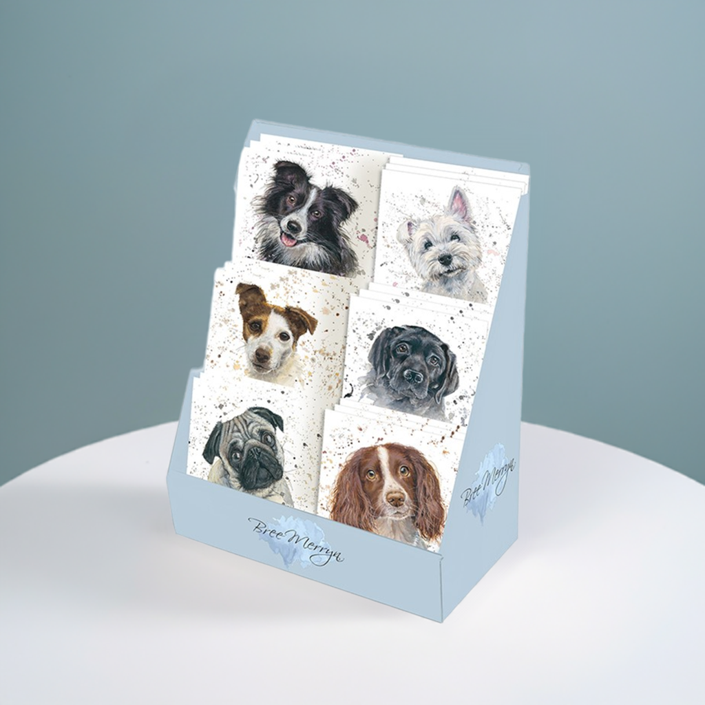 Bree Merryn Set of 6 Dogs Miniature Cards with Envelopes NG