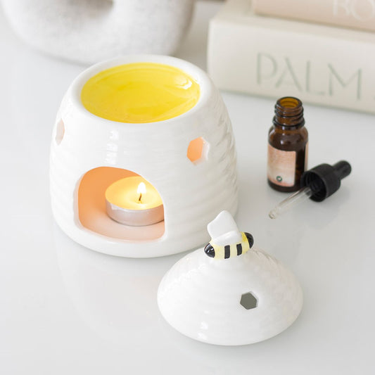 Something Different White Beehive Oil Burner