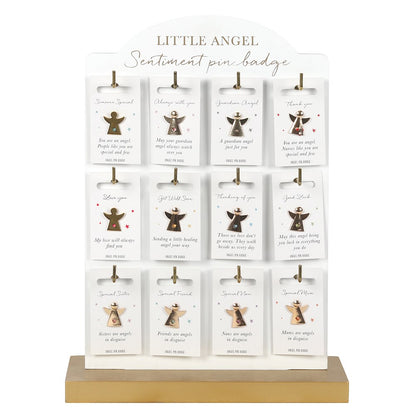 Something Different Little Angel Sentiments Gold Tone Pin Badge