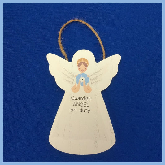 St Ann's Hospice Wooden Hanging Guardian Angel