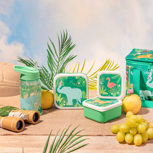 Sass & Belle Set of 3 Jungle Friends Nestable Lunch Boxes