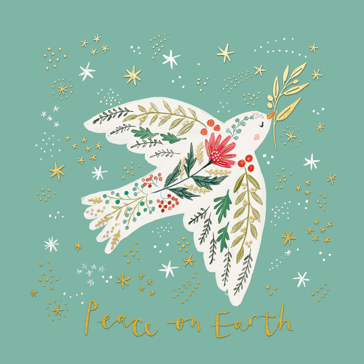 St Ann's Hospice 'Peace on Earth' Pack of 10 Charity Christmas Greetings Cards