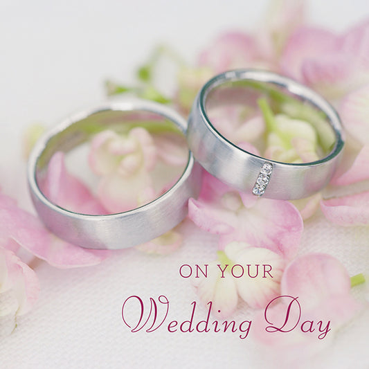 Silver Wedding Bands Greeting Card