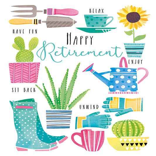 Gardening Themed Retirement Card