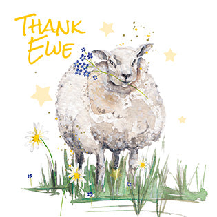 Thank Ewe Novelty Greeting Card
