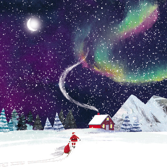 St Ann's Hospice 'Northern Lights' Pack of 10 Charity Christmas Greetings Cards