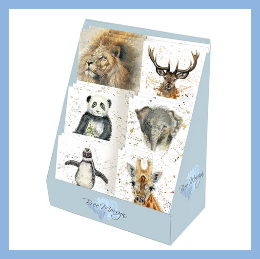 Bree Merryn Set of 6 Animal Miniature Cards with Envelopes NG