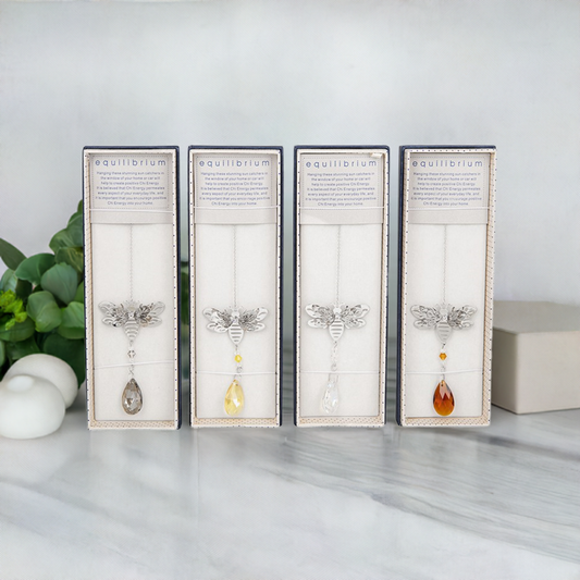 Equilibrium 3D Bee Glass Hanging Suncatcher - 4 Colours