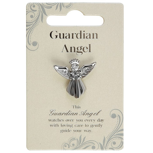 Xpressions Silver Coloured Guardian Angel Pin NG