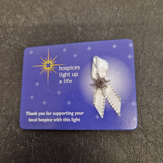 Light Up a Life Ribbon & Star Pin Badge NG