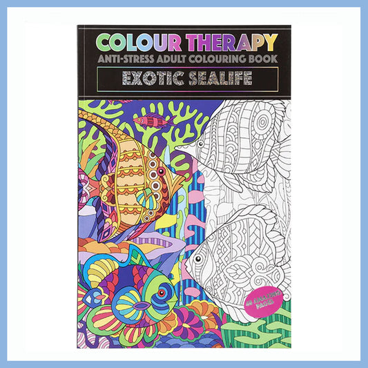 Colour Therapy Anti Stress Colouring Book - Exotic Sealife